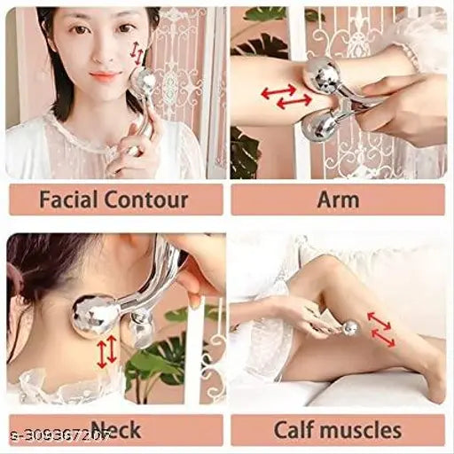 3D Stainless Steel Body Massager Roller