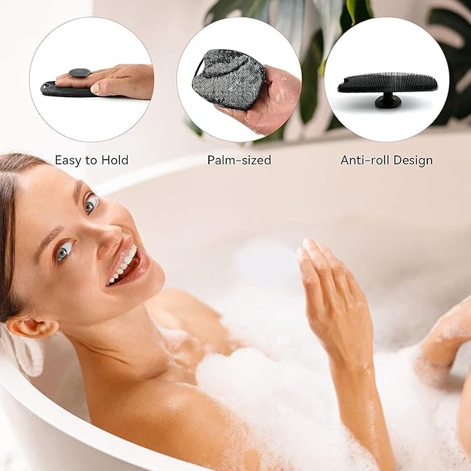 Silicone Body Scrubber – Reusable Shower Cleansing Brush
