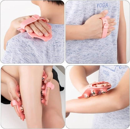 Muscle Pain Relief Roller Glove for Body Relaxation - Anti-Cellulite Massage Gloves
