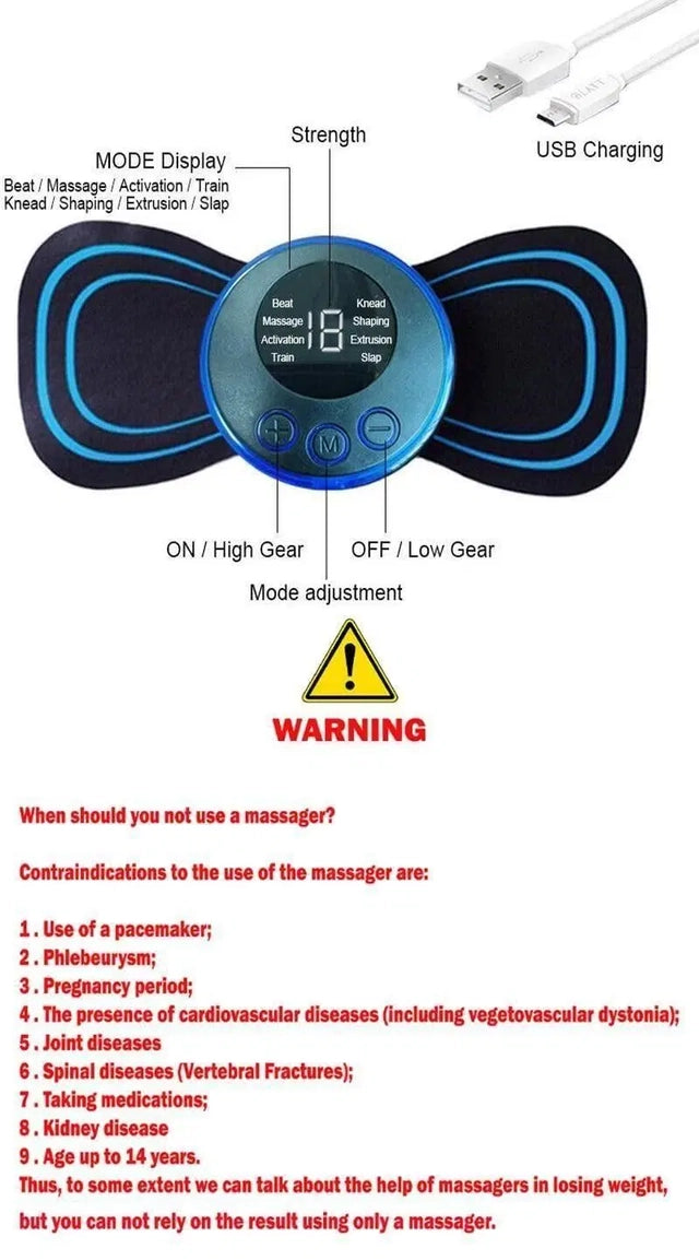 Mini Rechargeable Massage Gun for Muscle Relief