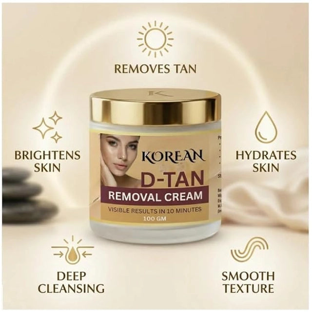 Korean-Style De-Tan Brightening Face Cream (Pack of 2)