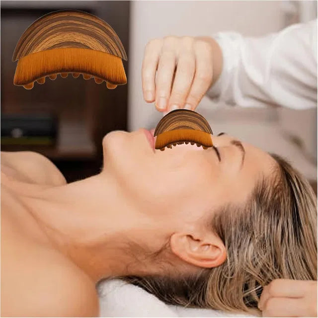 Facial Contour Massage Brush for Lymphatic Drainage