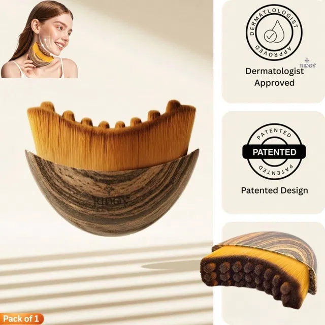 Facial Contour Massage Brush for Lymphatic Drainage