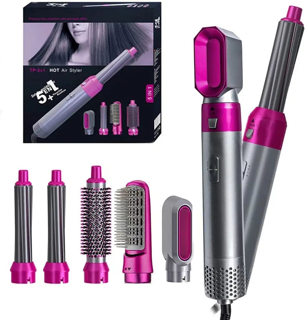 5-in-1 Hot Air Styling Brush & Hair Dryer Volumizer