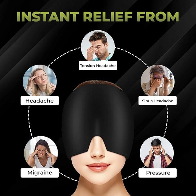 Hot & Cold Therapy Relief Cap for Headaches & Sinus Pressure